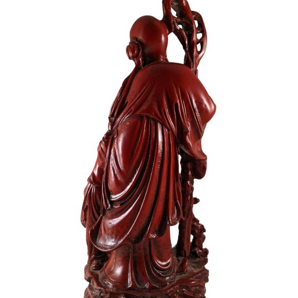 Chinese Shou Lao Shou Xing Large Statue | 11" Tall | - Picture 5 of 8